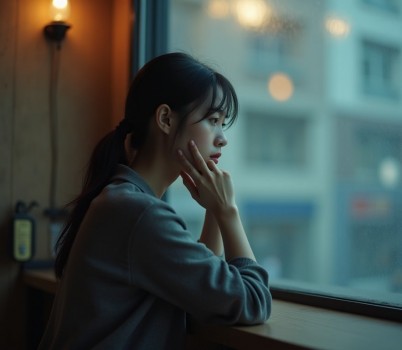 A_young_Korean_woman_sitting_alone_in_a_cafe_gazi-1739069506102.jpg width: 100%; height : 150px
